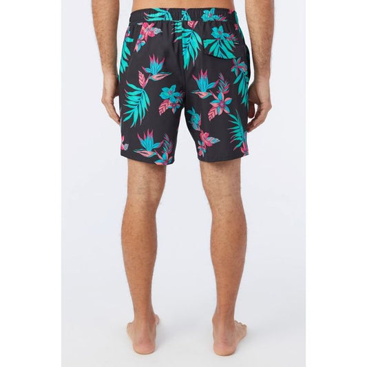 Oneill short noir fleuri