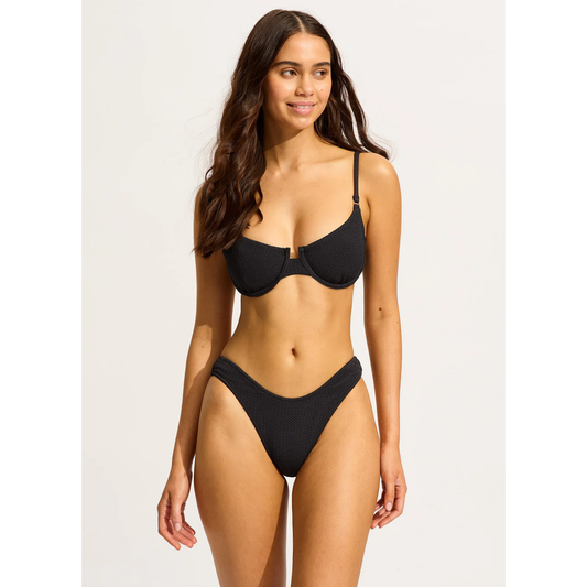 Seafolly bas noir zig zag