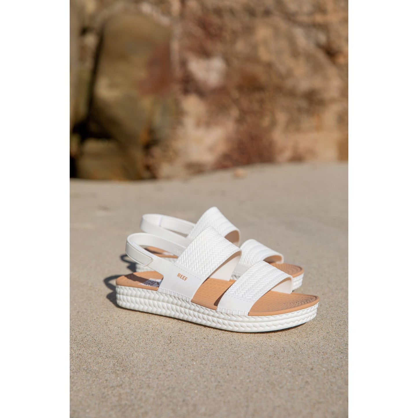 Reef sandale femme blanche /beige